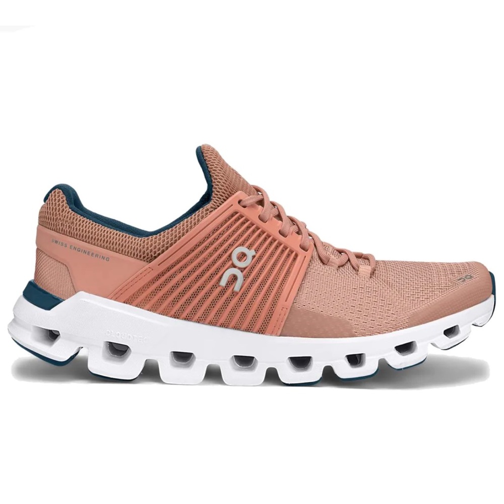 On Running Women's Athletic Shoes in Pink and White